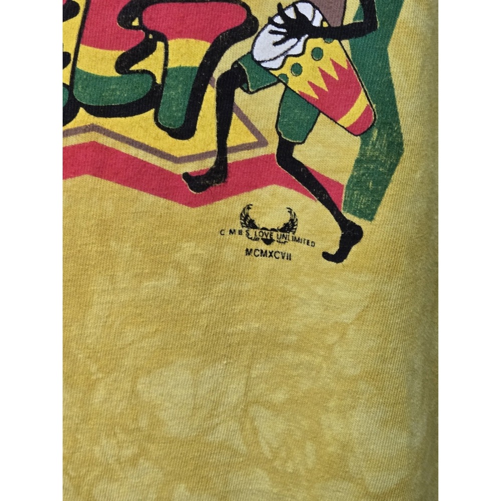 Vintage 1997 We Be Dancin In Da Street Tie Dye T Shirt One Size Reggae Jamaica - Picture 4 of 9